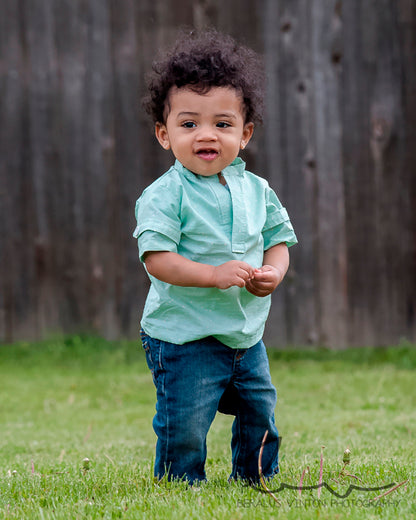 Slate's Woven Top for Babies