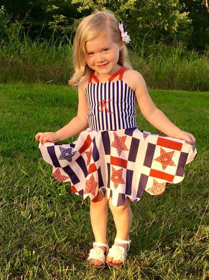 Nina's Reversible Scalloped Top/Dress for Kids