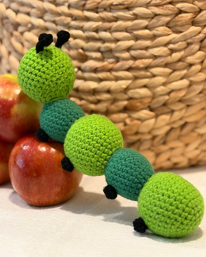 Eruca the Famished Consumer of Leaf Caterpillar Amigurumi Crochet Pattern