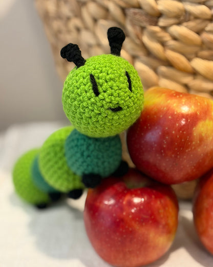 Eruca the Famished Consumer of Leaf Caterpillar Amigurumi Crochet Pattern