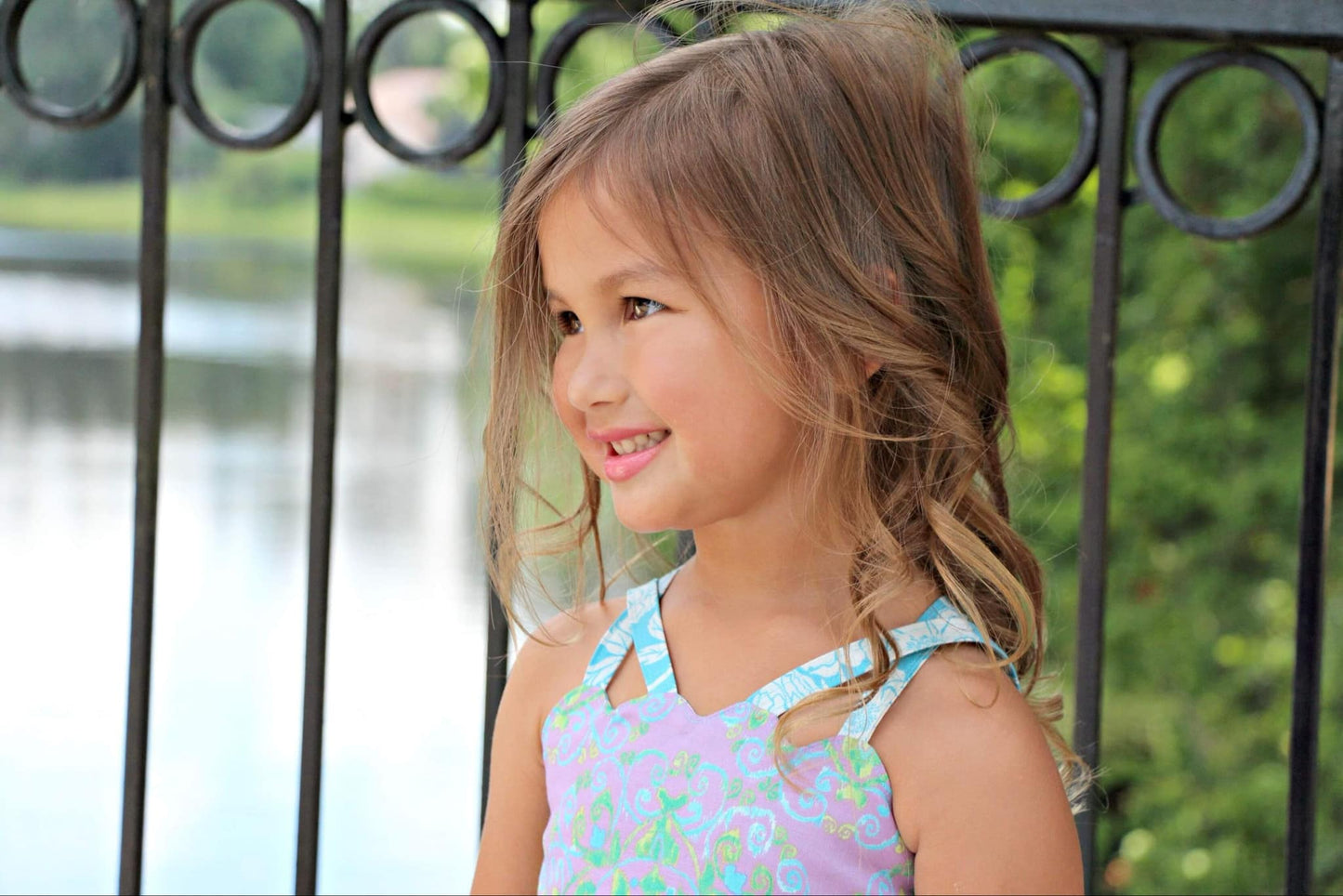 Nina's Reversible Scalloped Top/Dress for Kids