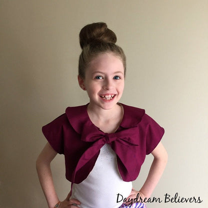 Karlene's Bow, Button, or Simple Shrug for Kids