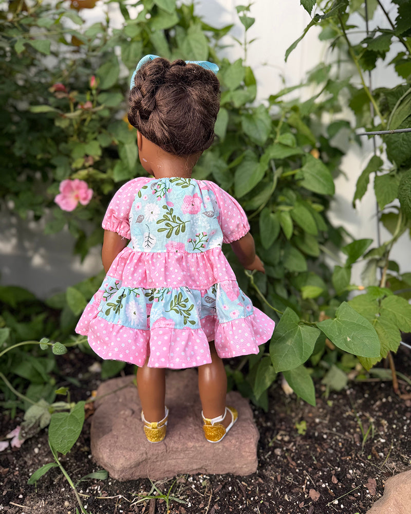 Paige's Tiered Peasant Dress for Dolls