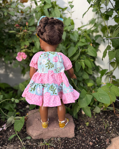 Paige's Tiered Peasant Dress for Dolls