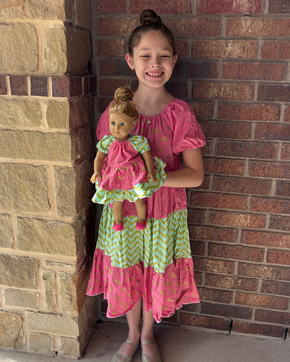 Paige's Tiered Peasant Dress for Dolls