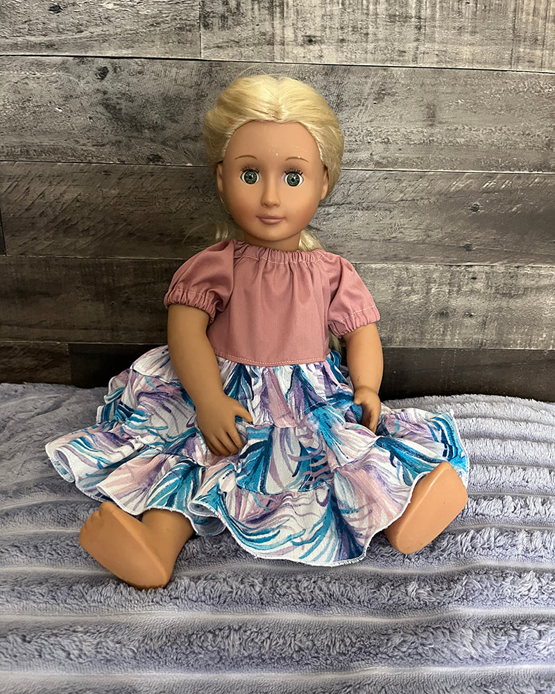 Paige's Tiered Peasant Dress for Dolls