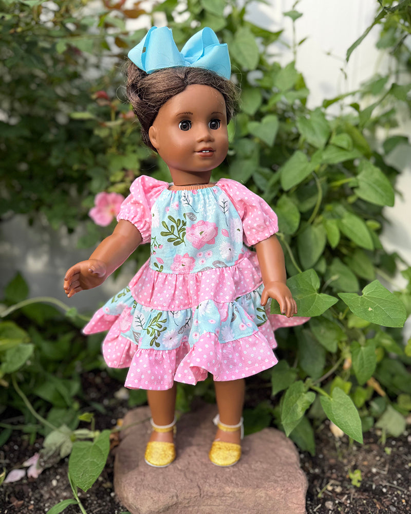 Paige's Tiered Peasant Dress for Dolls