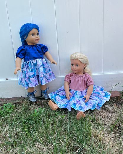 Paige's Tiered Peasant Dress for Dolls