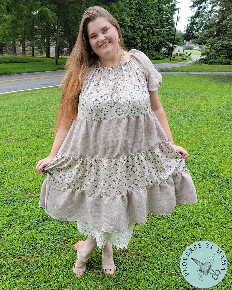 Paige's Tiered Peasant Dress for Adults