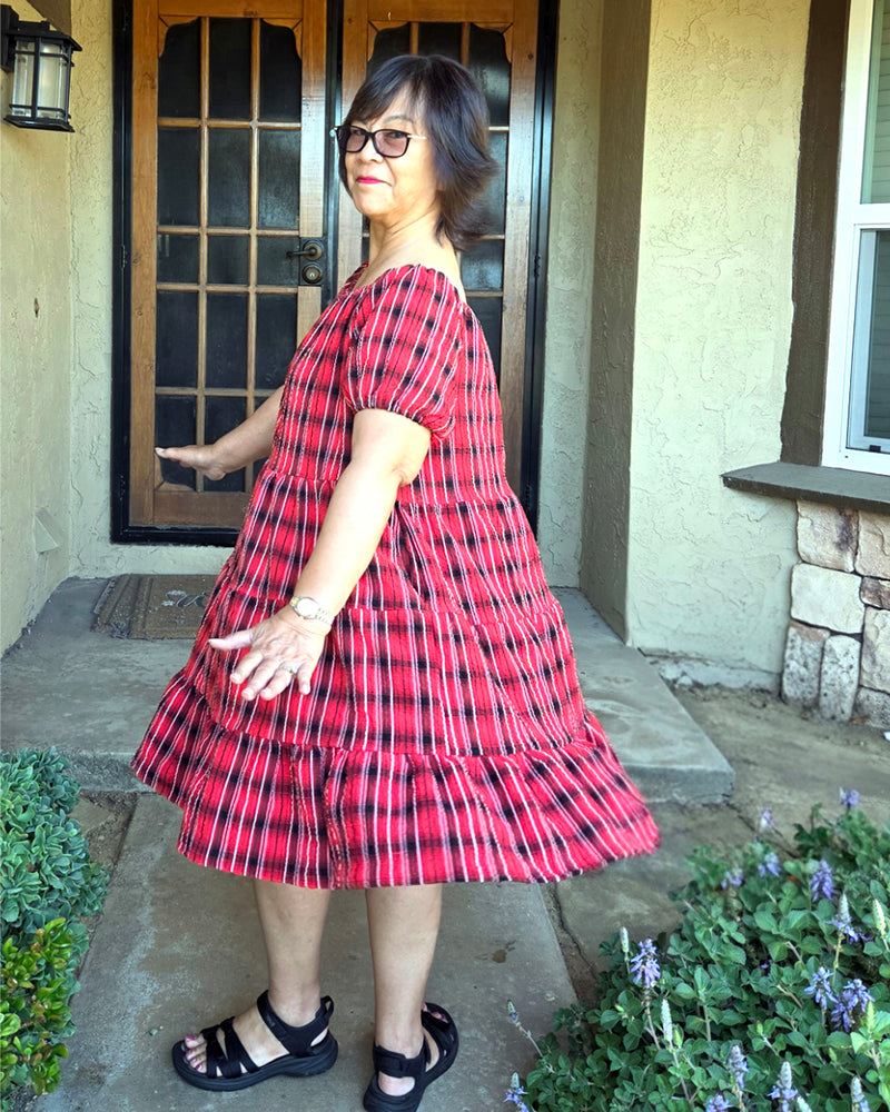 Paige's Tiered Peasant Dress for Adults