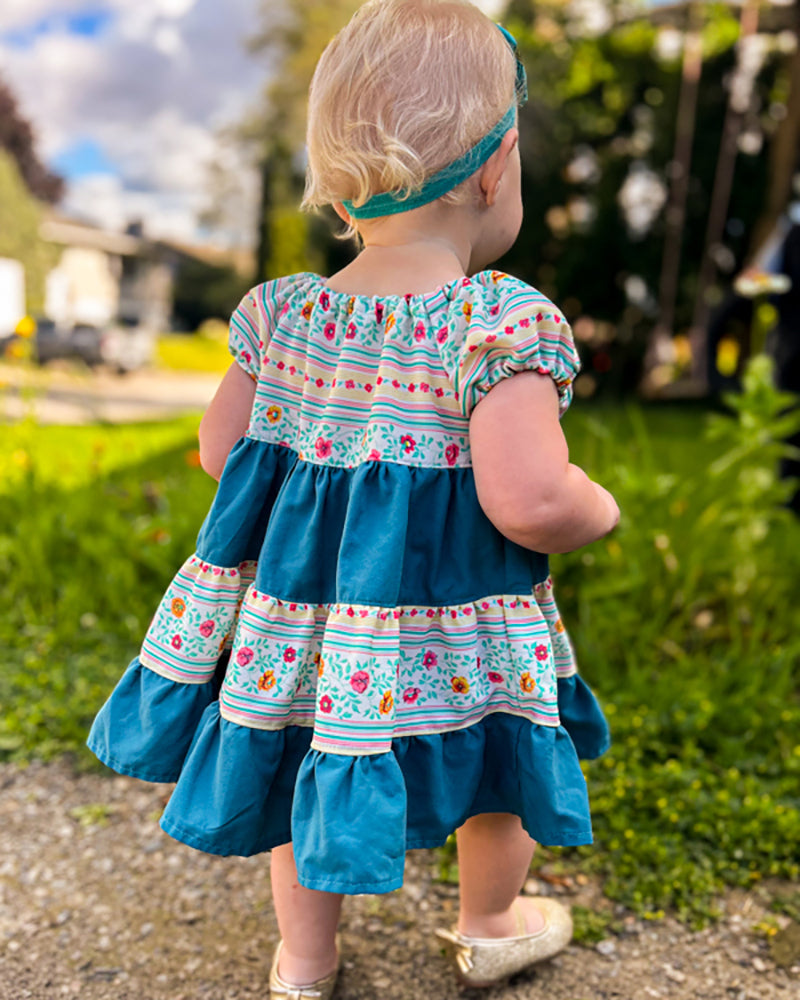 Paige's Tiered Peasant Dress for Babies