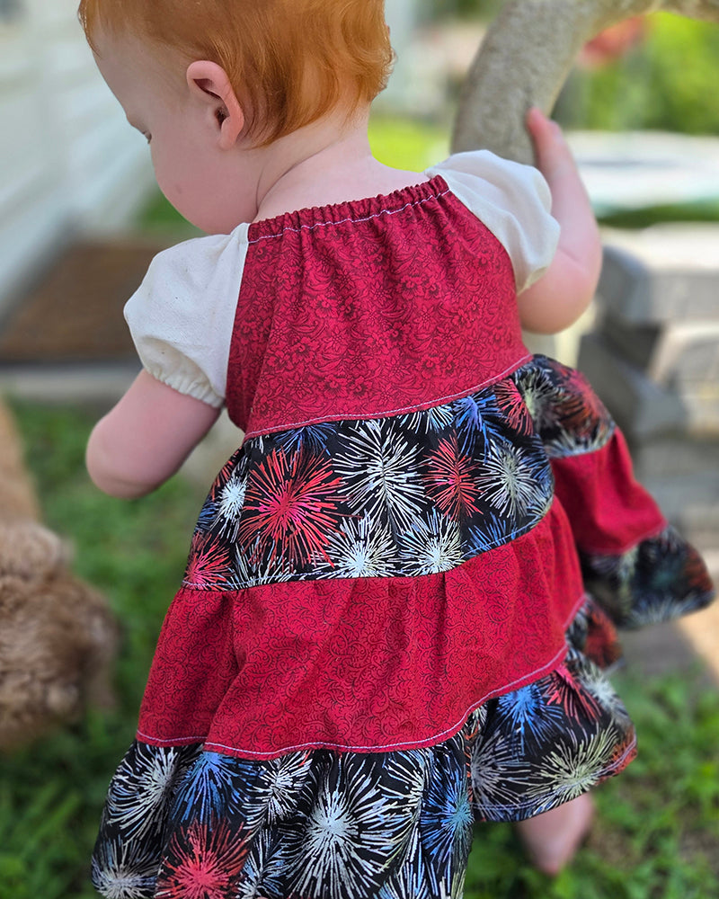 Paige's Tiered Peasant Dress for Babies