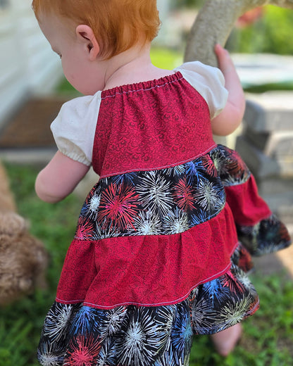 Paige's Tiered Peasant Dress for Babies