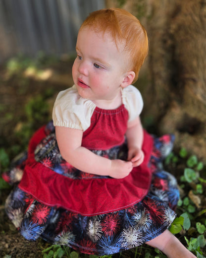 Paige's Tiered Peasant Dress for Babies