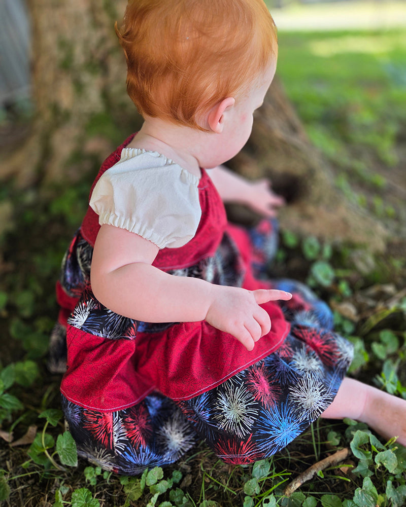 Paige's Tiered Peasant Dress for Babies