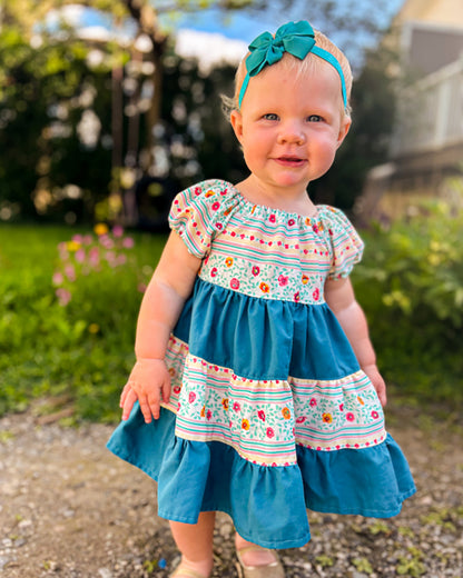 Paige's Tiered Peasant Dress for Babies