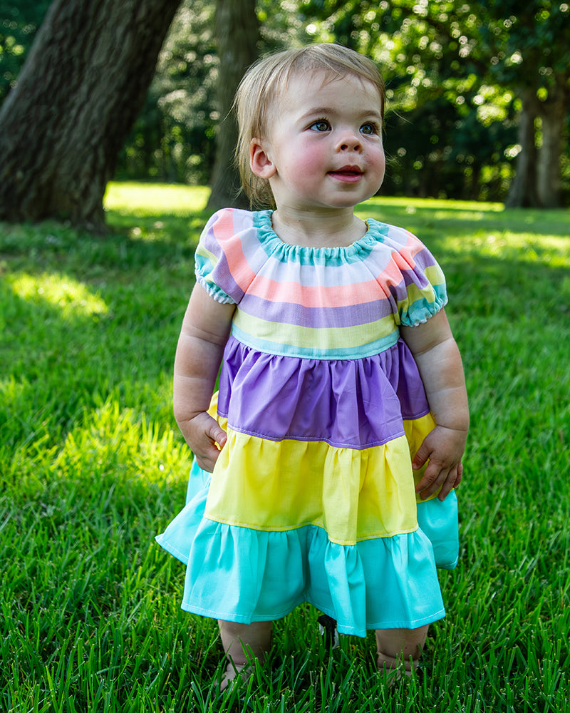 Paige's Tiered Peasant Dress for Babies