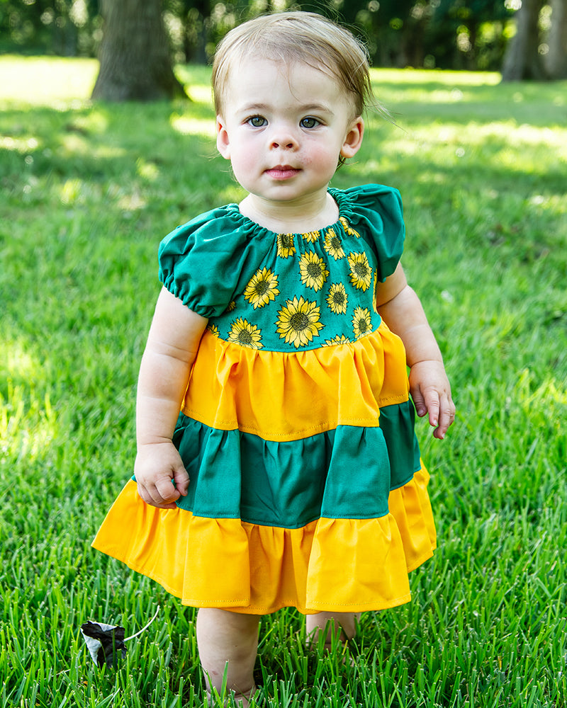 Paige's Tiered Peasant Dress for Babies