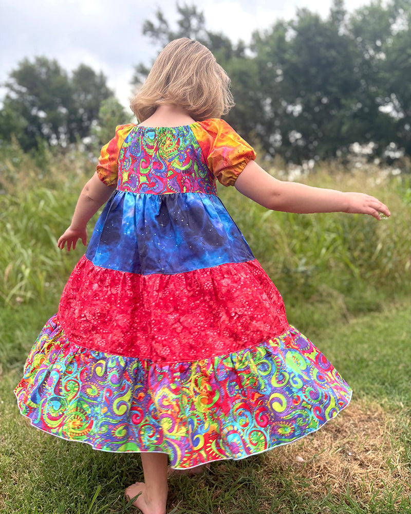 Paige's Tiered Peasant Dress for Kids