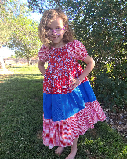 Paige's Tiered Peasant Dress for Kids