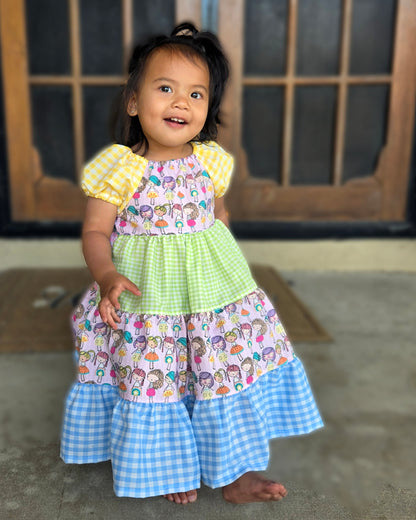 Paige's Tiered Peasant Dress for Kids