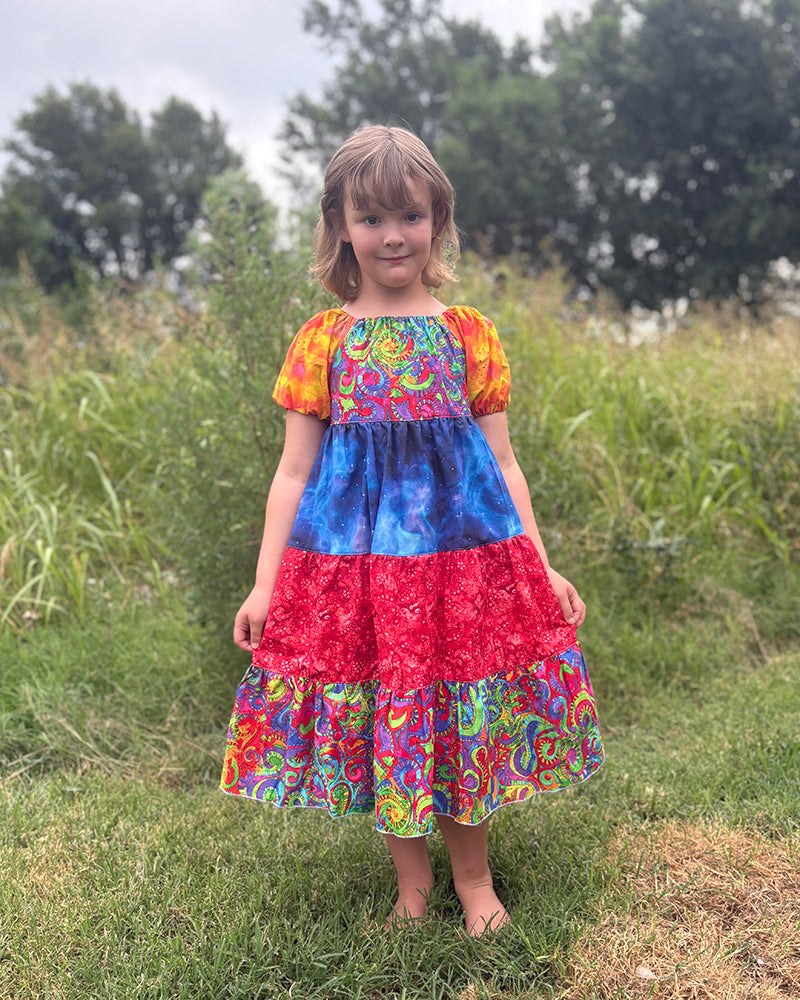 Paige's Tiered Peasant Dress for Kids