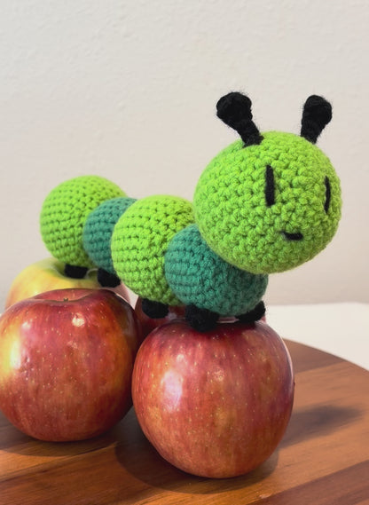 Eruca the Famished Consumer of Leaf Caterpillar Amigurumi Crochet Pattern