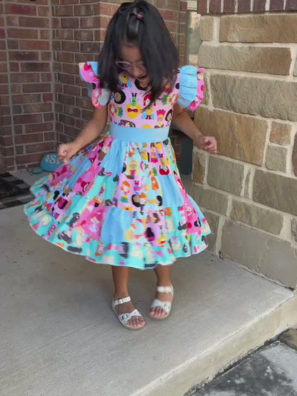 Ashley's Patchwork Dress for Kids
