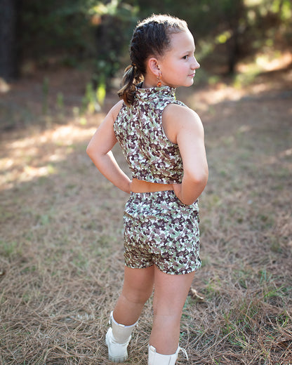 Ramsey's Crop Top & Shorts Set for Kids