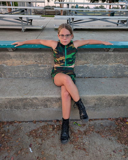 Ramsey's Crop Top & Shorts Set for Kids