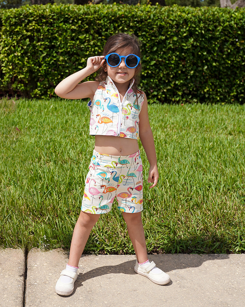 Ramsey's Crop Top & Shorts Set for Kids
