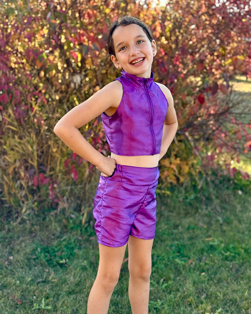 Ramsey's Crop Top & Shorts Set for Kids