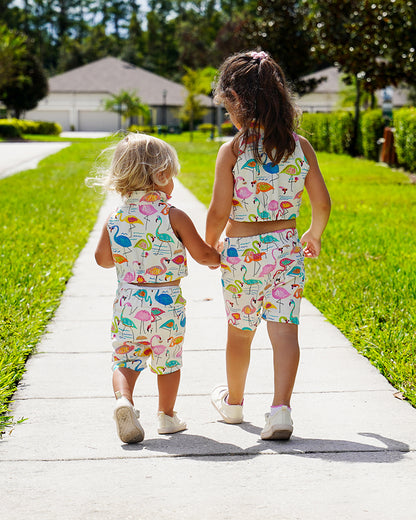 Ramsey's Crop Top & Shorts Set for Kids