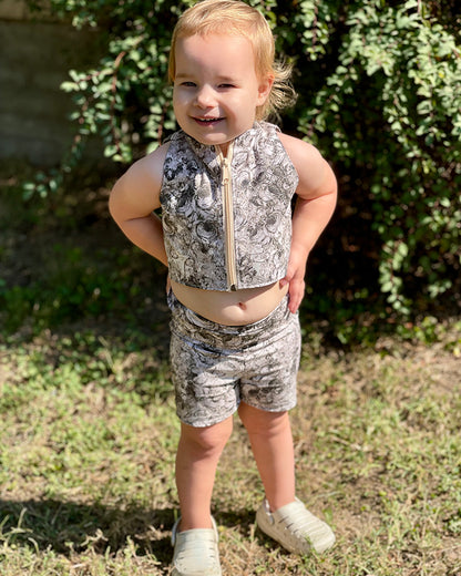 Ramsey's Crop Top & Shorts Set for Kids