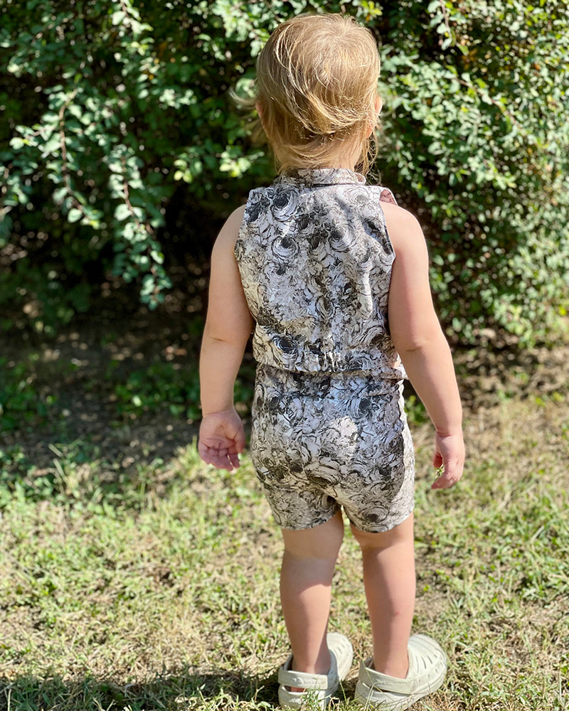 Ramsey's Crop Top & Shorts Set for Kids