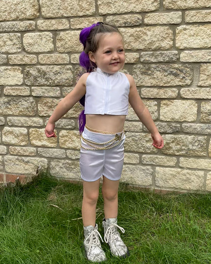Ramsey's Crop Top & Shorts Set for Kids
