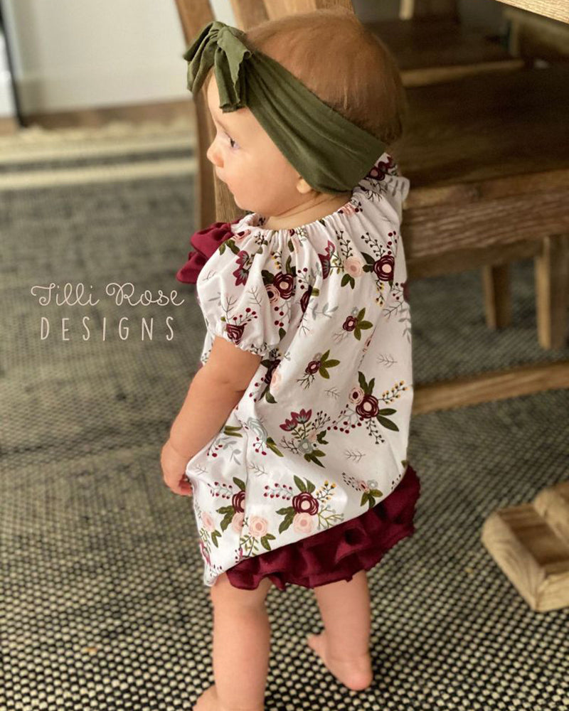Sadie's Peasant Dress & Diaper Cover for Babies