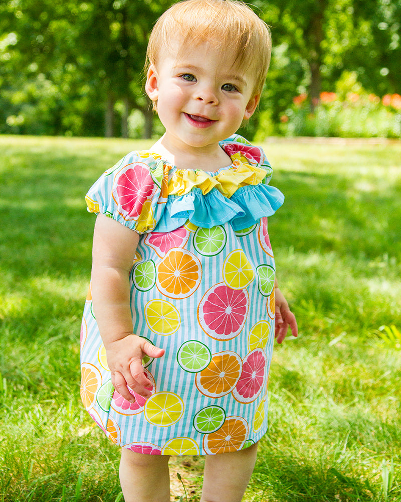 Sadie's Peasant Dress & Diaper Cover for Babies