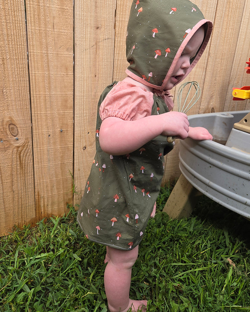 Sadie's Peasant Dress & Diaper Cover for Babies
