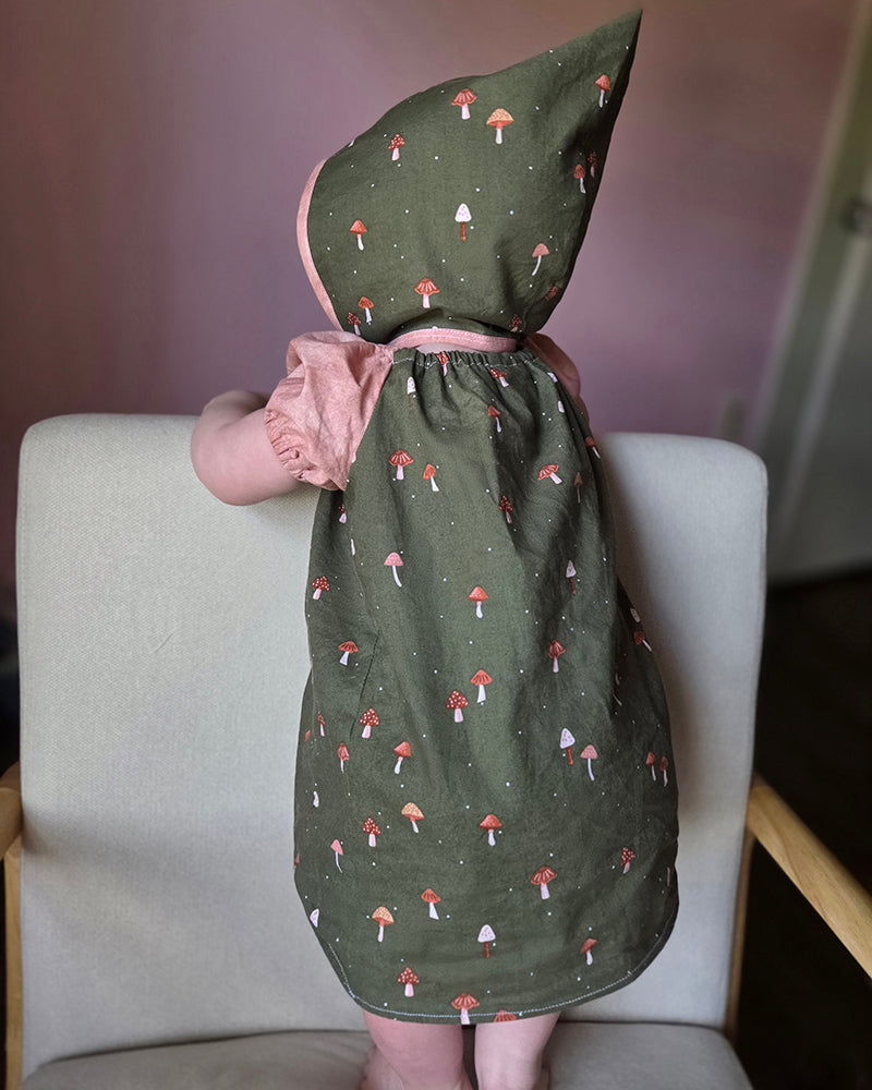 Sadie's Peasant Dress & Diaper Cover for Babies