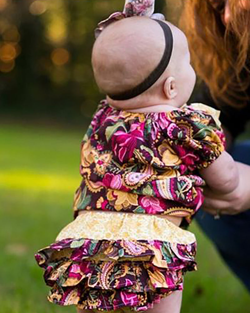 Sadie's Peasant Dress & Diaper Cover for Babies