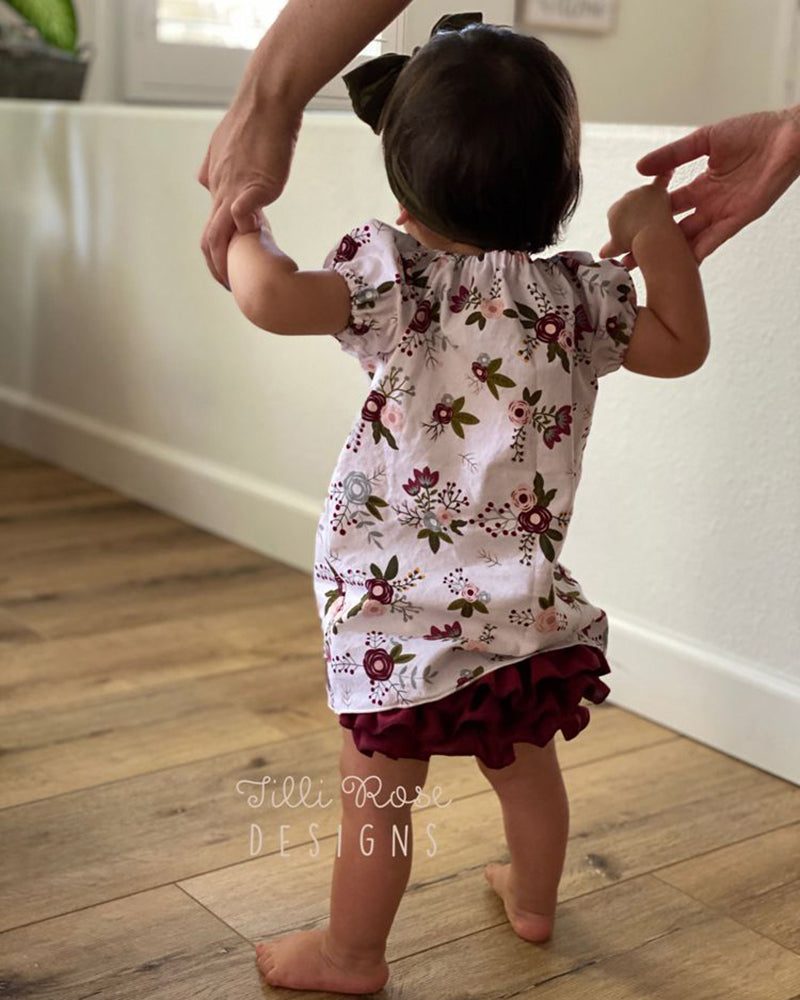 Sadie's Peasant Dress & Diaper Cover for Babies