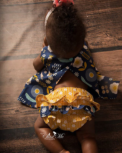 Sadie's Peasant Dress & Diaper Cover for Babies