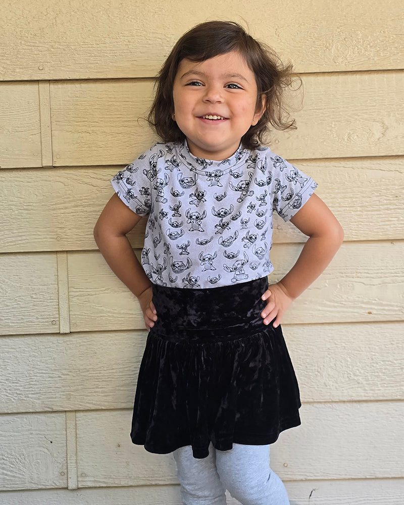 Serena's Knit Skirt and Shirt Set for Kids