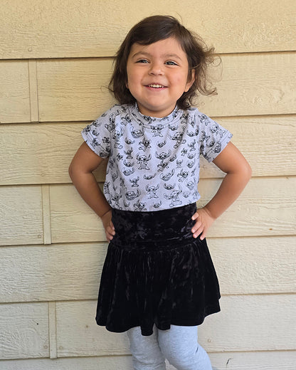 Serena's Knit Skirt and Shirt Set for Kids