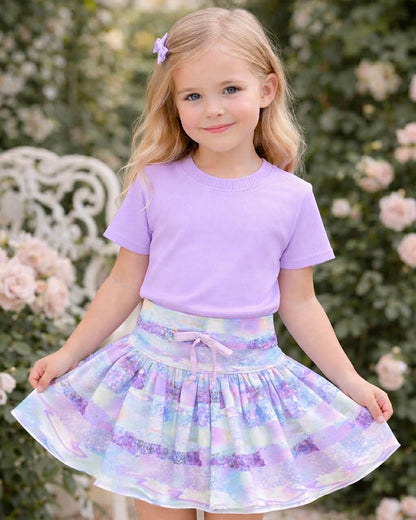 Serena's Knit Skirt and Shirt Set for Kids