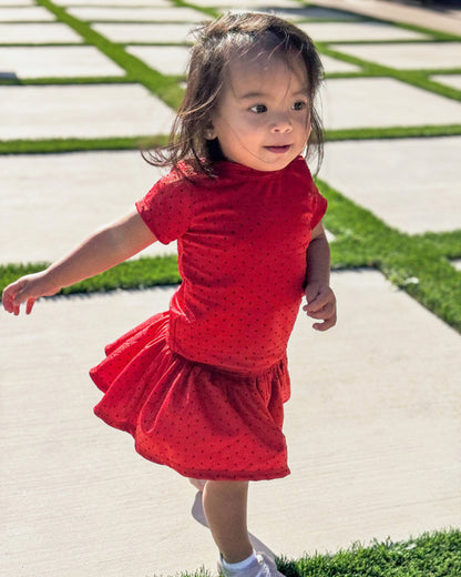Serena's Knit Skirt and Shirt Set for Kids
