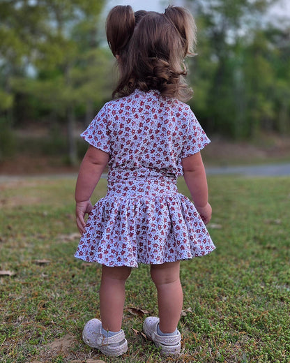 Serena's Knit Skirt and Shirt Set for Kids