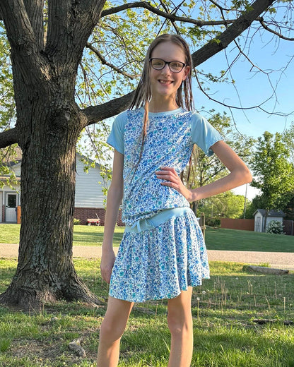 Serena's Knit Skirt and Shirt Set for Kids