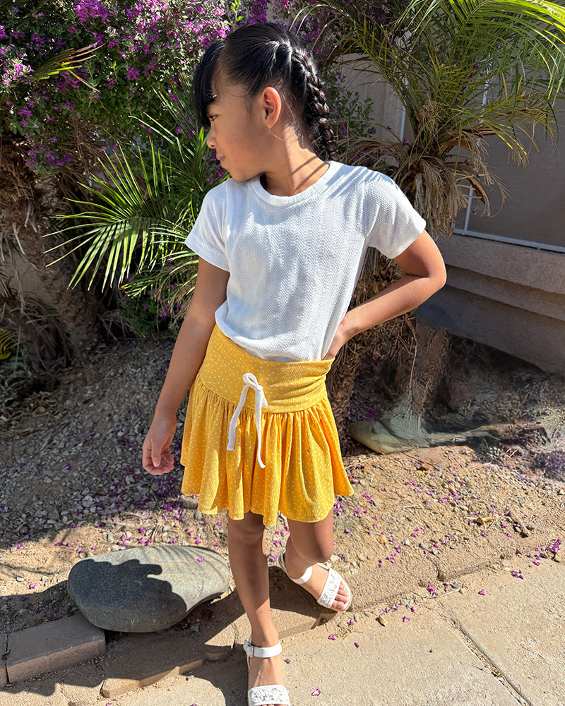 Serena's Knit Skirt and Shirt Set for Kids